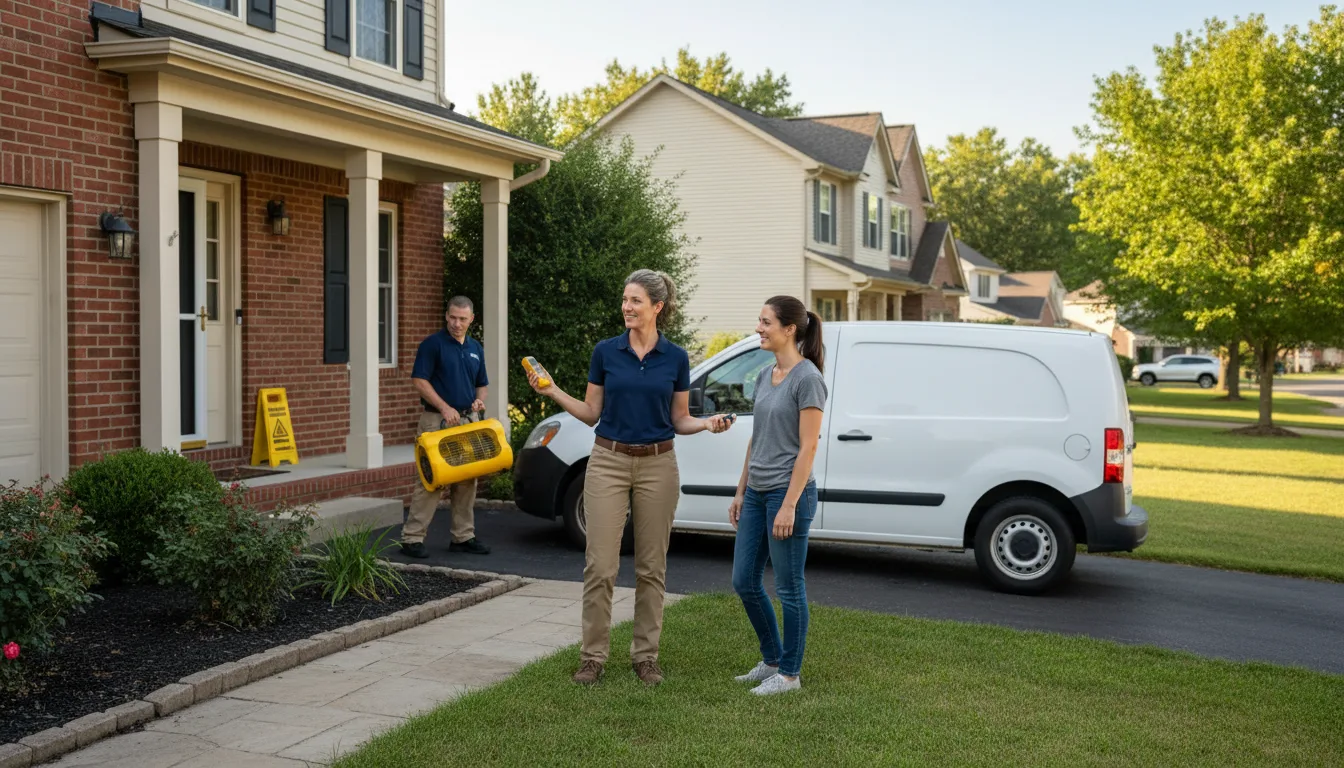 Residential water damage restoration in Kent City, MI